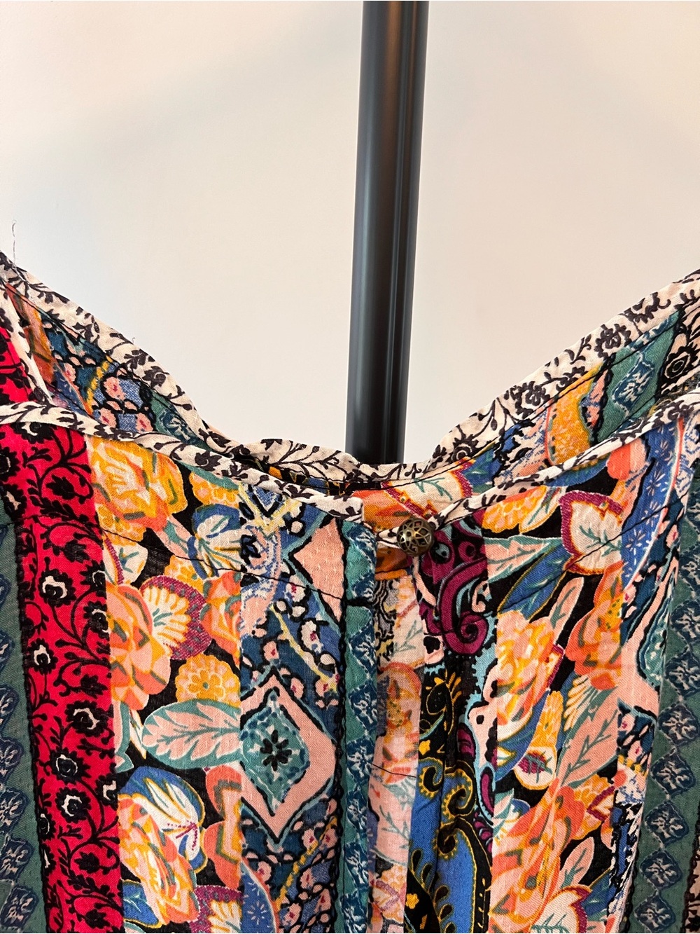 Anthropologie Boho Wide Leg Jumpsuit Floral Paisley Print - Picture 7 of 7